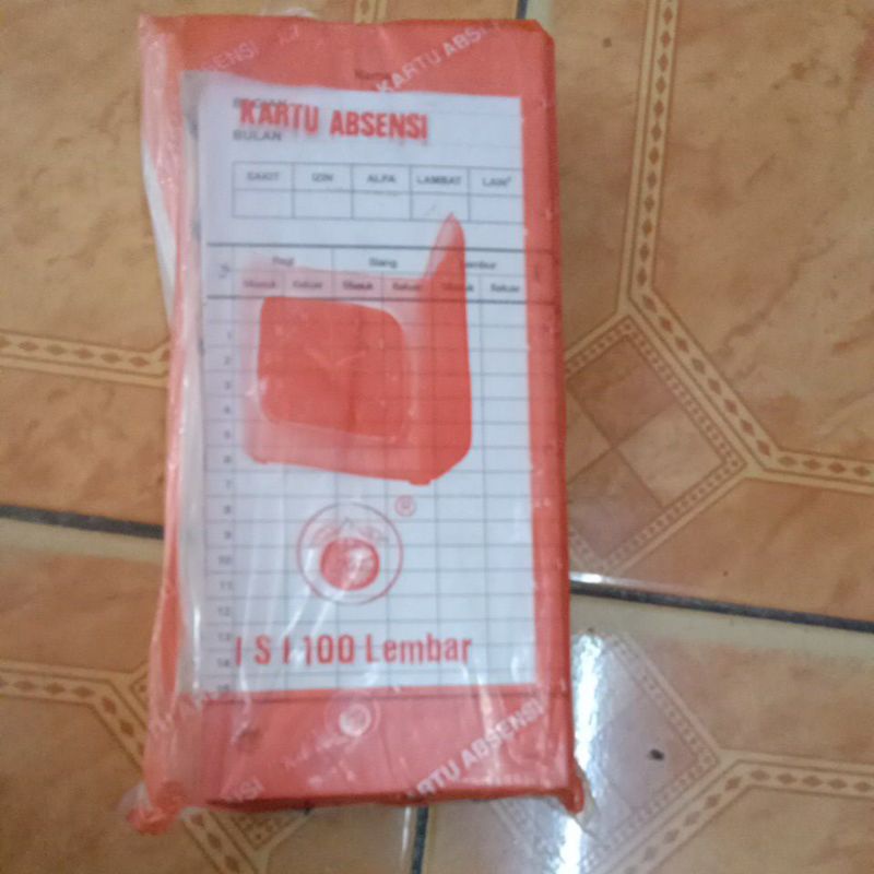 

kartu absensi isi 100lembar