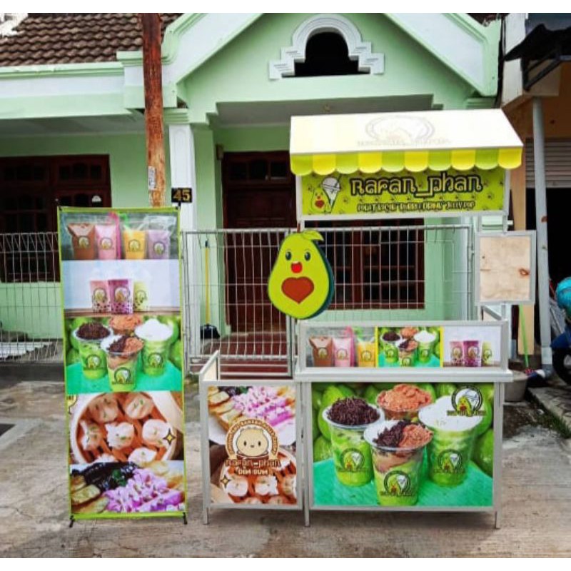 

Booth Portable Atap + Samping kecil & BONUS X Banner