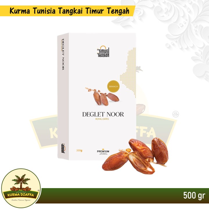 

Kurma Deglet Nour/Kurma Tunisia Tangkai Timur Tengah 500 gr