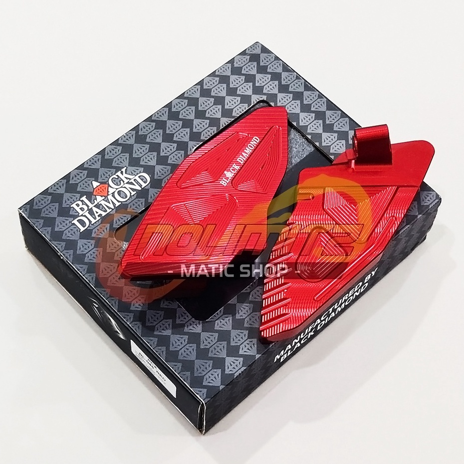 Step Footstep Pijakan Kaki Belakang Black Diamond Honda PCX 150 160 Lokal