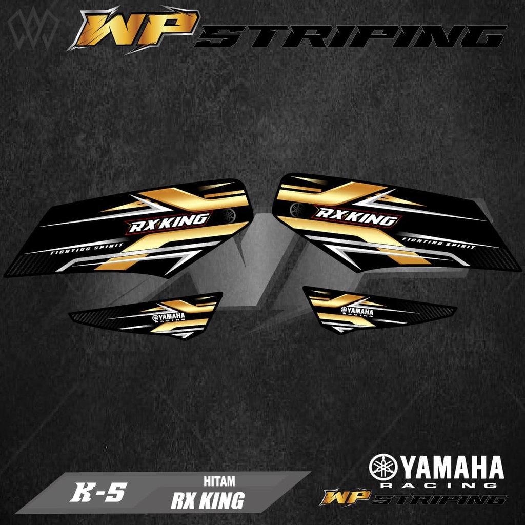 STRIPING RX KING - STIKER VARIASI LIST SKOTLET MOTOR YAMAHA RX KING - K-5