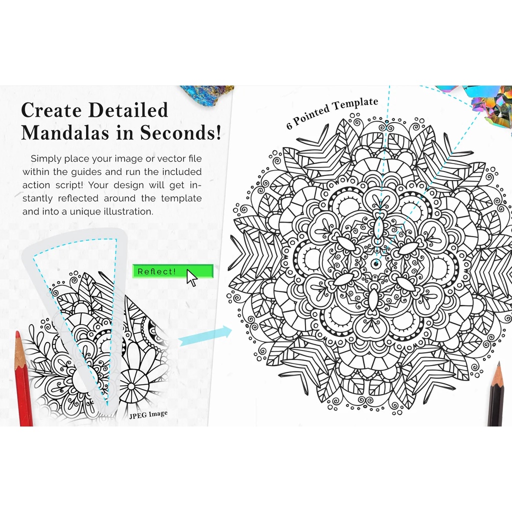 Vector Kaleidoscope For Illustrator