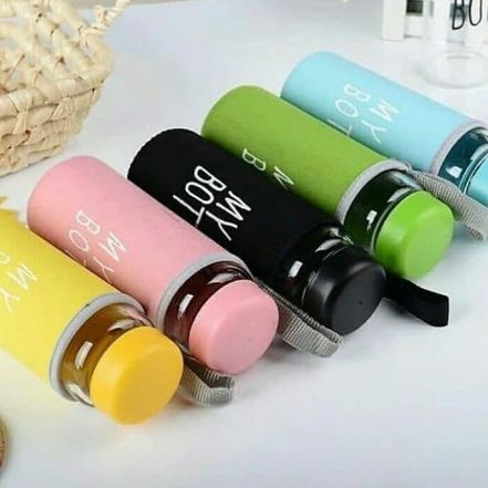 MY BOTTLE BENING SARUNG BUSA 500ML LOGO BPA FREE / MY BOTTLE TRANSPARANT + SARUNG