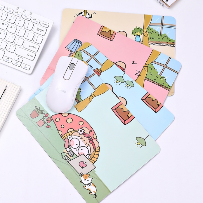 [ORGM] Alat Tulis Kantor Perlengkapan Komputer Mouse pad Girl Lucu