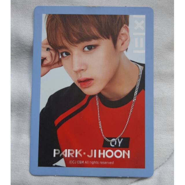 Park Jihoon Photocard PC WANNA ONE 1x1=1 (To Be One) blue ver.