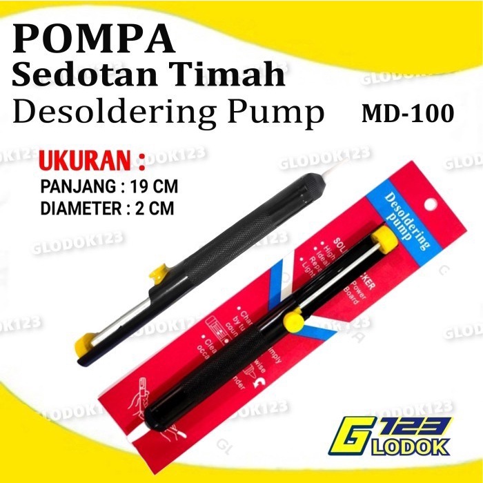 Sedotan Timah Solder Alat Pompa Sedot Kecil Besar Desoldering Pump