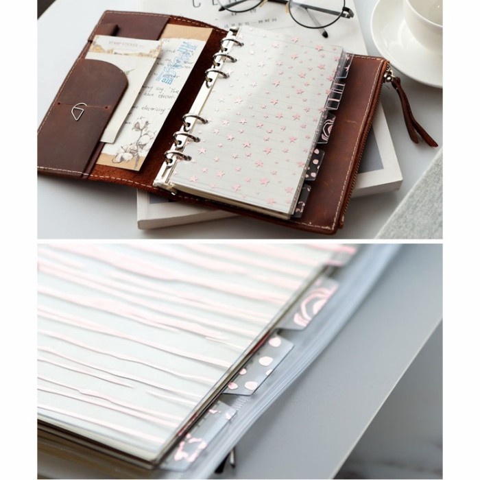 

Promo Bulan Ini [ 5 Pcs/Pack ] Pembatas Binder A5 6 Ring / Divider Binder A6 Bahan Pvc Terbatas