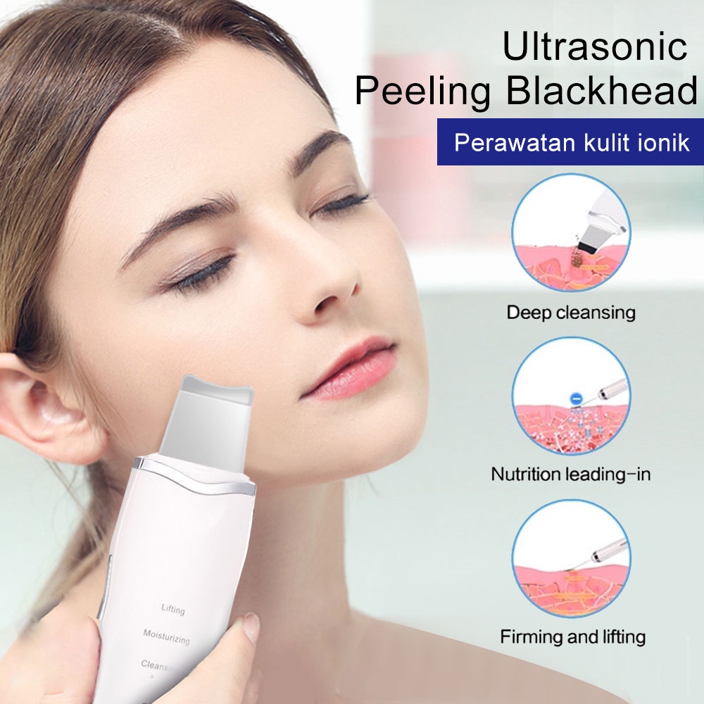 Ultrasonic Peeling Blackhead Removal Pore Cleaner Face Skin Scrubber Facial Cleaner