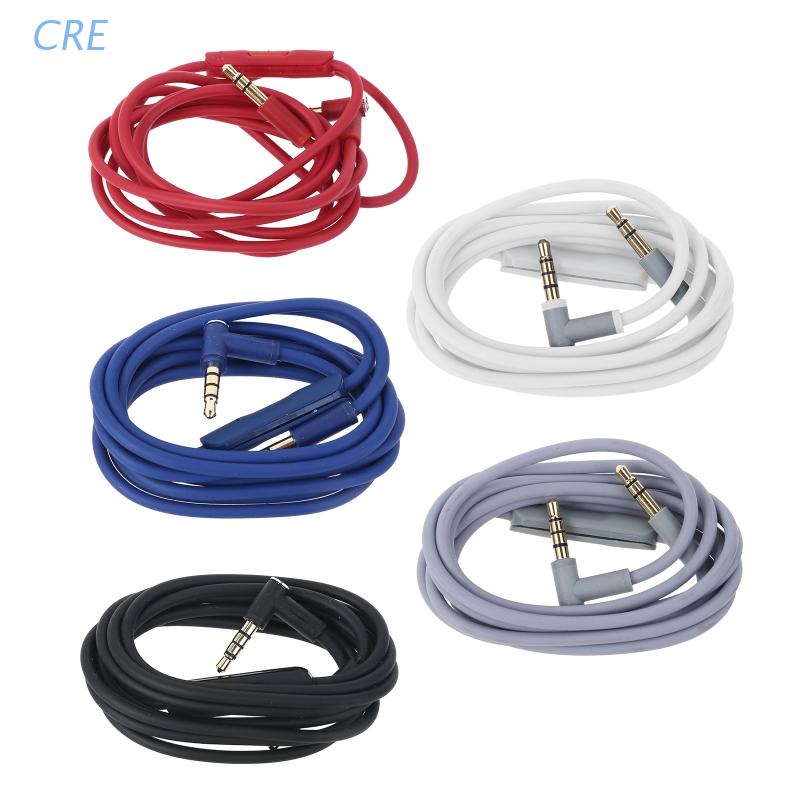 Cre Kabel Extension Audio 3.5mm Untuk Headset BeatsStudio 3 Solo2.0 pro Dengan 2 Plug