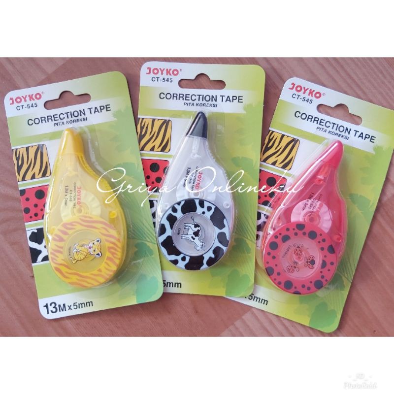 

Correction Tape 13m x 5mm Joyco CT-545 (Penghapus Kertas)