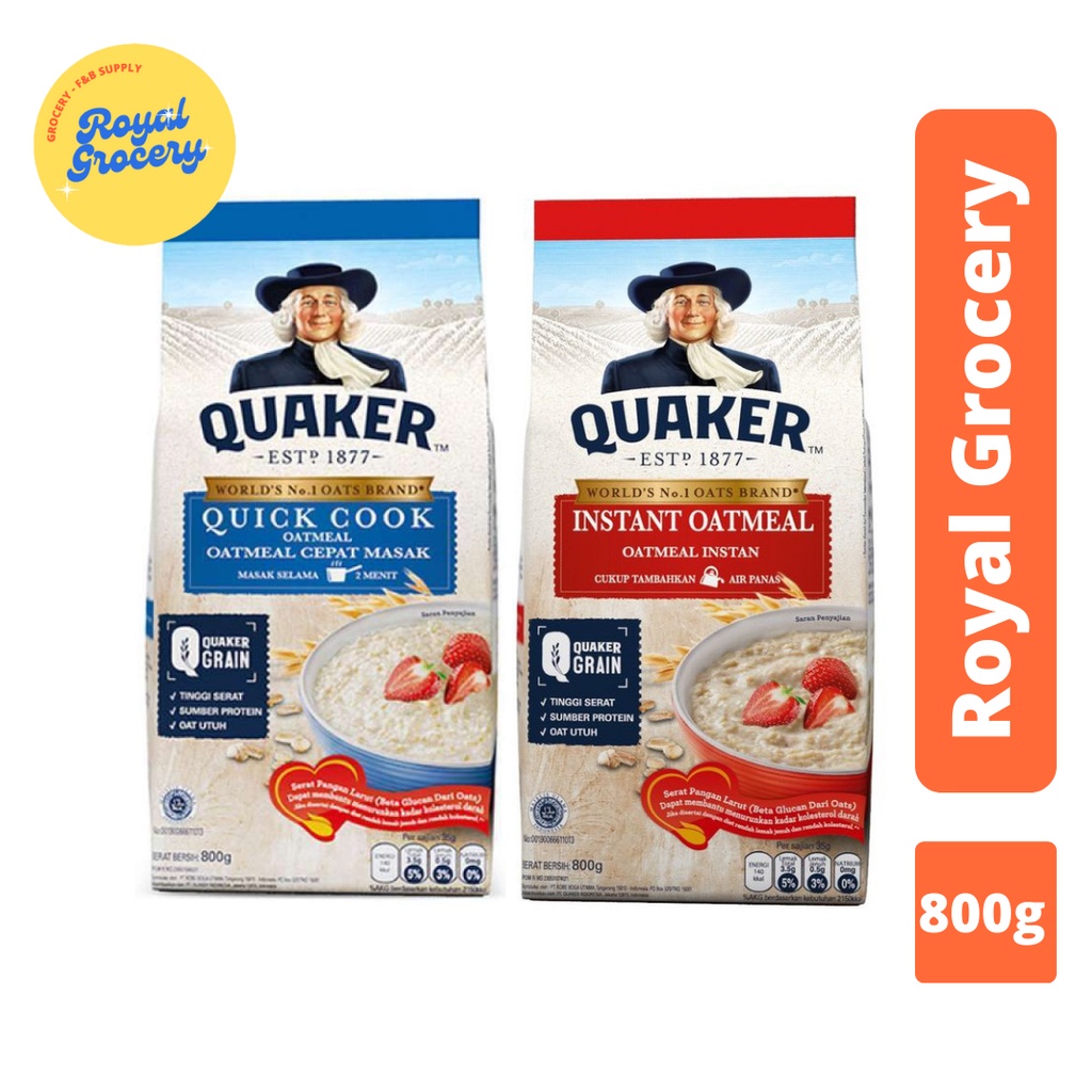

Quaker Instant Oat Quick Cook Oatmeal 800g