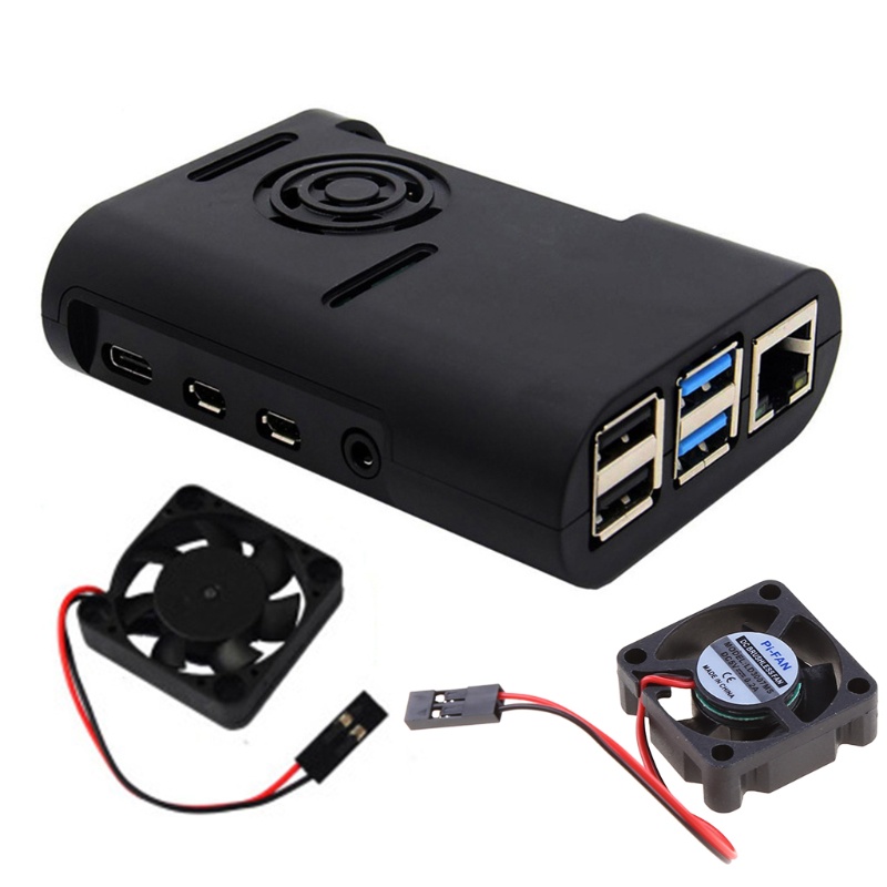 Btsg Pelindung Untuk Case Cover for Shell Enclosure with Cooling Fan Untuk Raspberry Pi