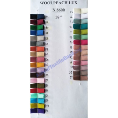 Kain wolfis lux | woolpeach lux | wolfis benang 8600