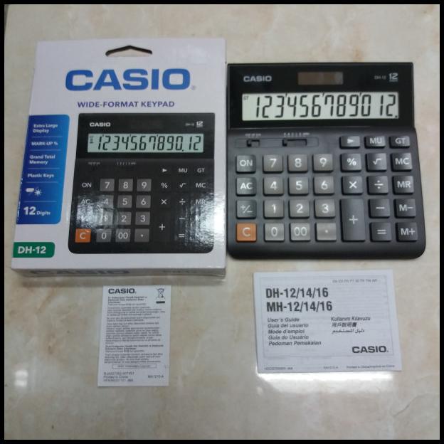 

Kalkulator Casio Dh-12 12 Digit Besar / Calculator Casio Dh-12
