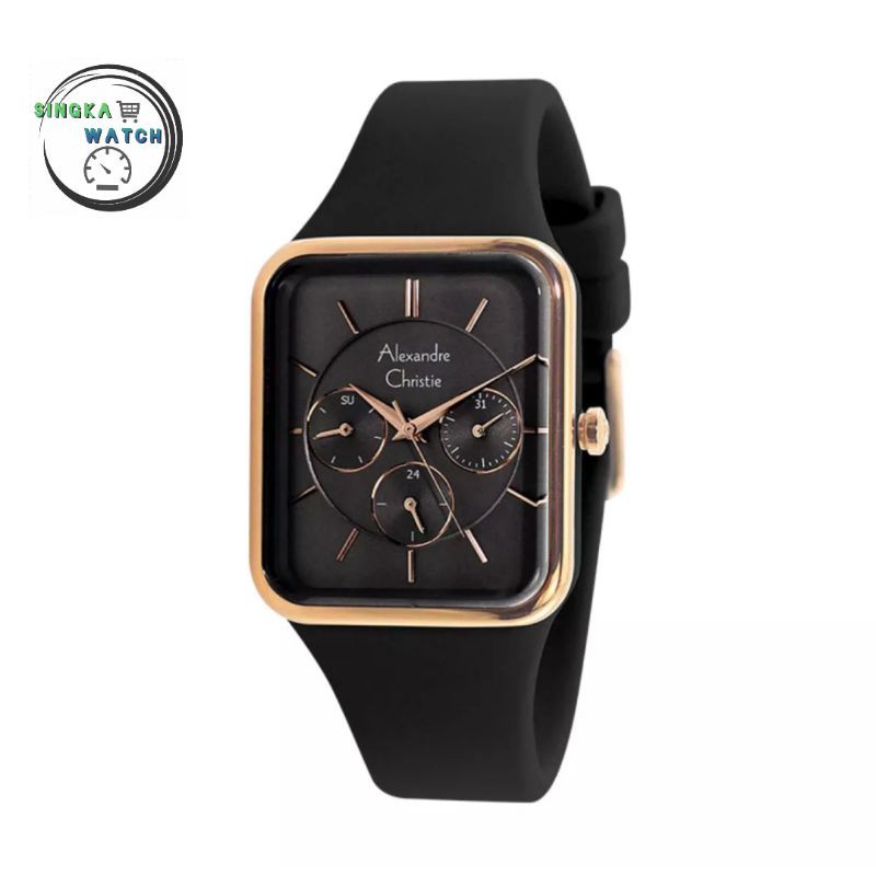 JAM TANGAN CEWEK BEST ORIGINAL ALEXANDRE CHRISTIE AC SERI 2744BF HITAM