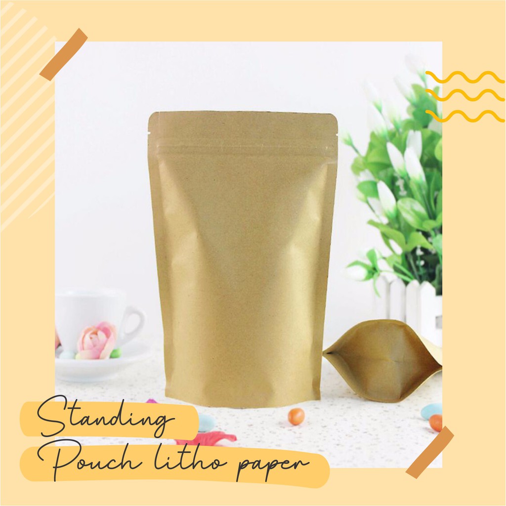 kemasan kopi standing pouch paperfoil 13x21 kpack / 100pcs