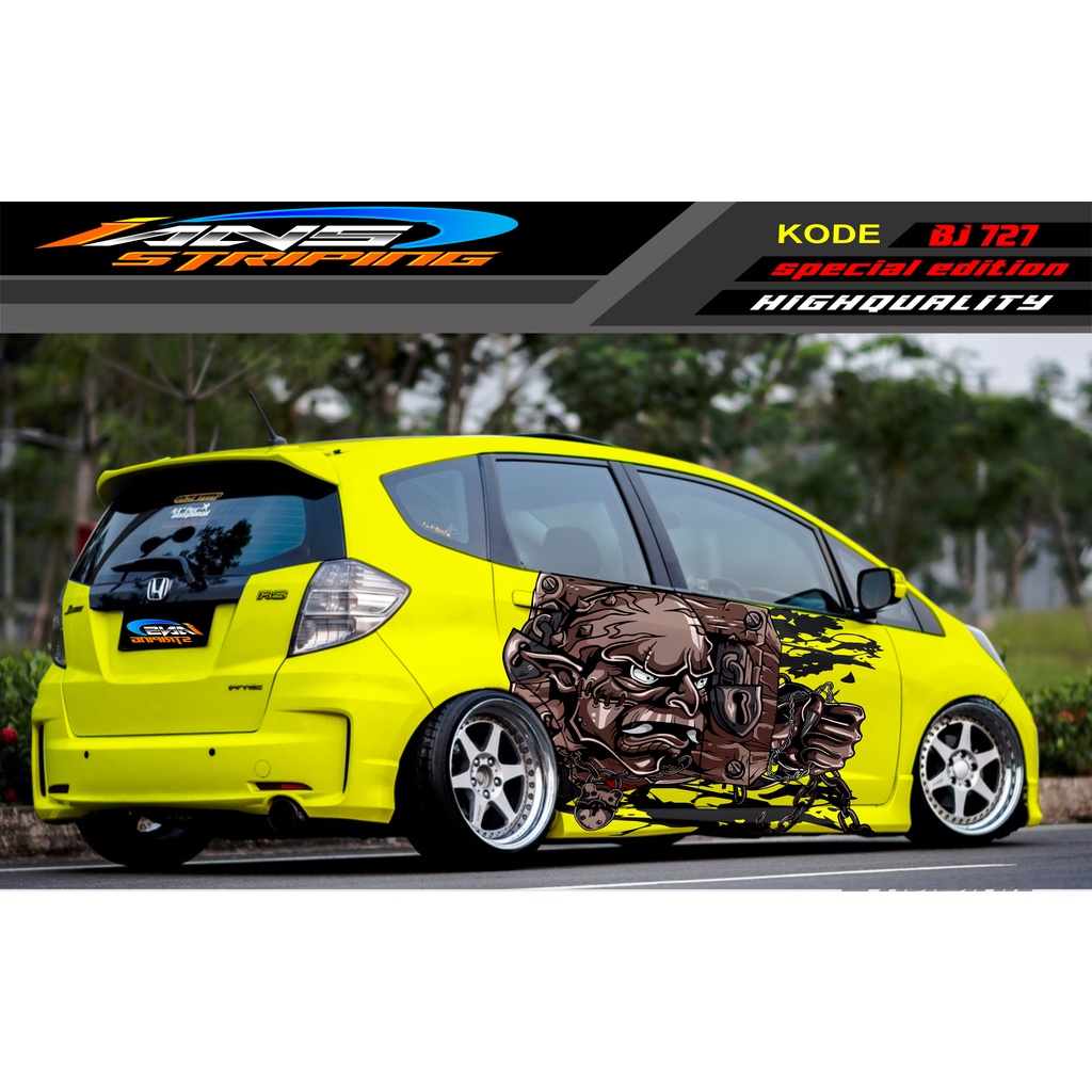 VARIASI STICKER MOBIL HONDA BRIO / JAZZ RS / MOBILIO / AGYA / YARIS / ATOS / STICKER MOBIL