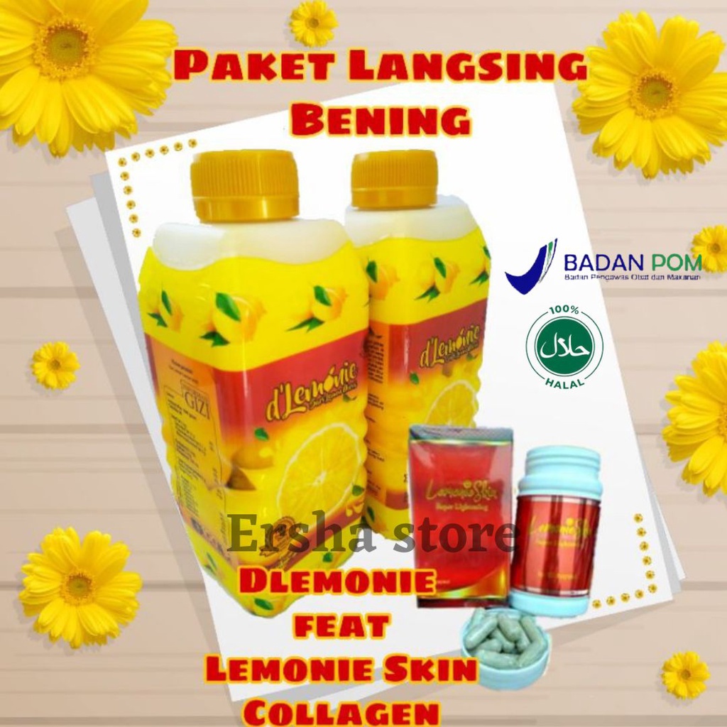 Paket Langsing Bening Dlemonie Feat Lemonie Skin Collagen
