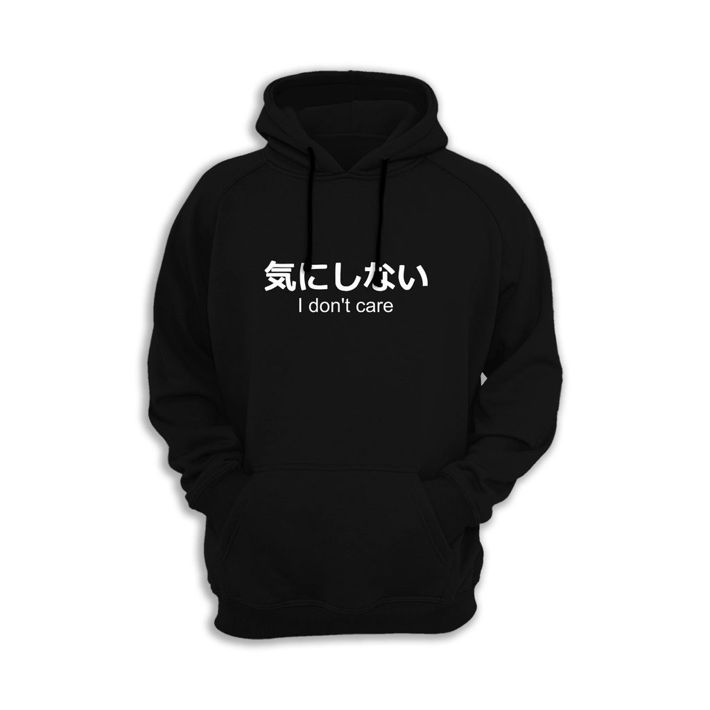 JAKET Sweater Hoodie I Dont Care Pria & Wanita