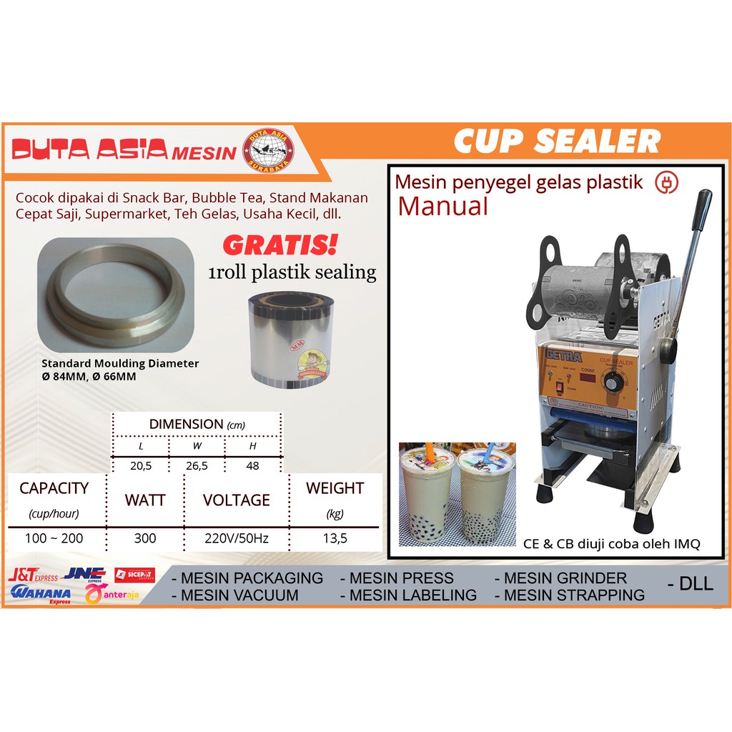 MESIN CUP SEALER MANUAL / MESIN PENYEGEL OTOMATIS