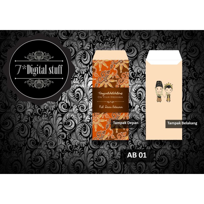 

Amplop angpao wedding / nikah / pernikahan batik