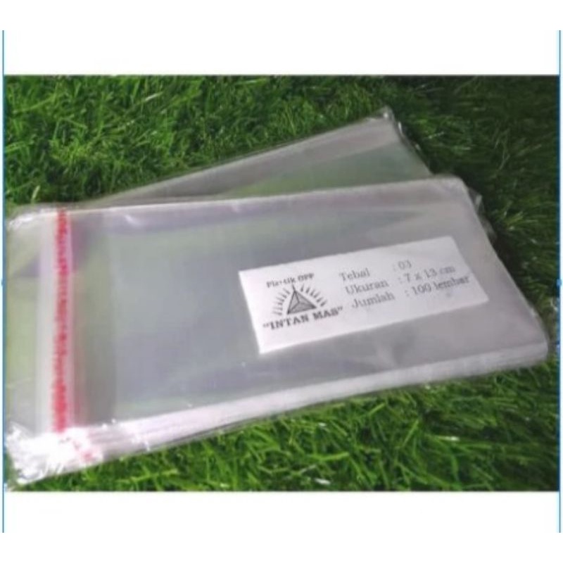 

Plastik OPP 7 x 13 cm Seal - Lem 1000 lembar