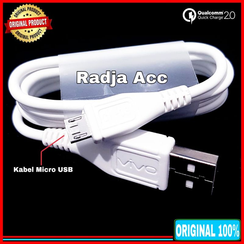 Kabel Data Vivo Y01 Y15s ORIGINAL 100% Fast Charging Micro USB