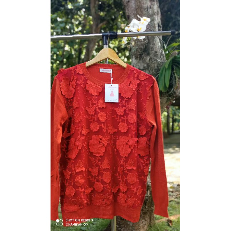 Baju atasan wanita rajut brokat import | baju wanita rajut brokat