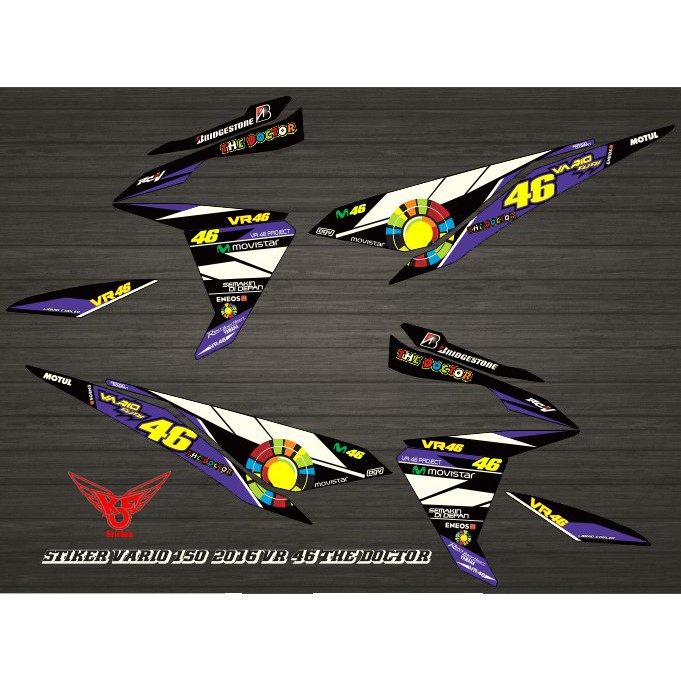 STIKER VARIO 2016 VR 46 THE DOCTOR