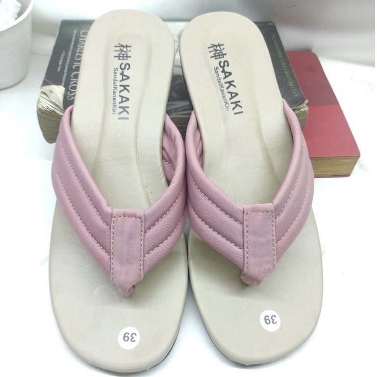 RAMADHAN SALE - Sandal Jepit Korea Sendal Wanita Flat Sol Karet Terbaru Sendal Teplek Nyaman - 937