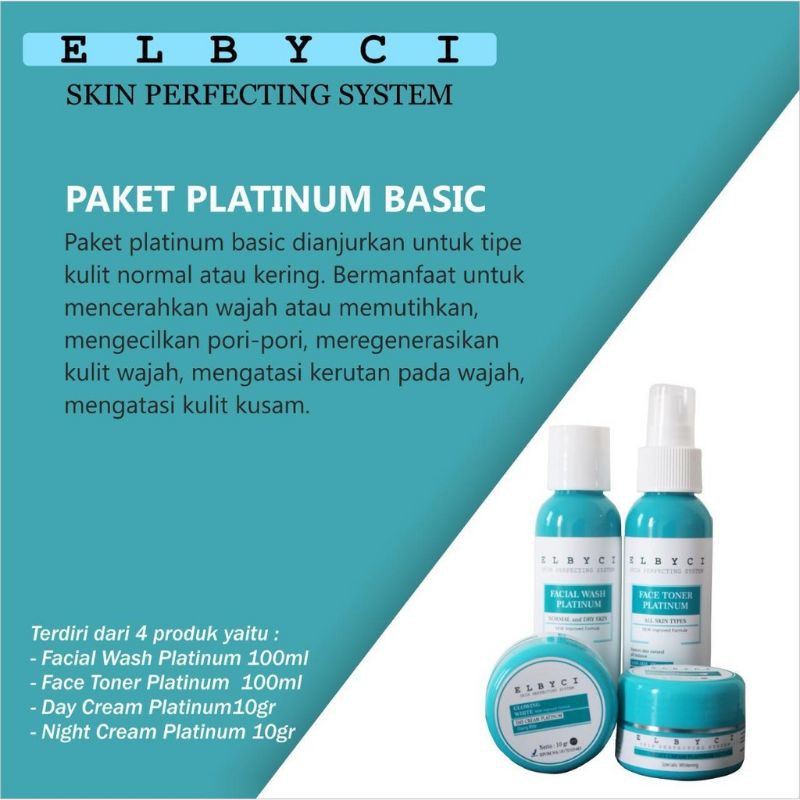 PAKET PLATINUM BASIC ELBYCI SKINCARE
