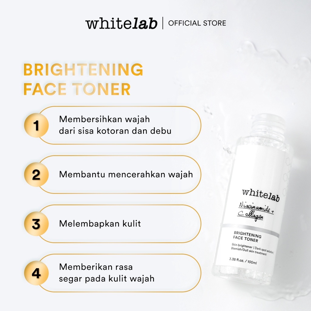 WHITELAB BRIGHTENING FACE TONER 100ML
