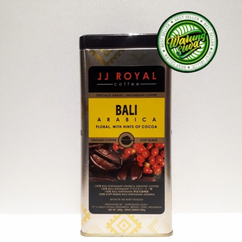 

jj royal coffee bali arabica ground coffee - bubuk 200gr