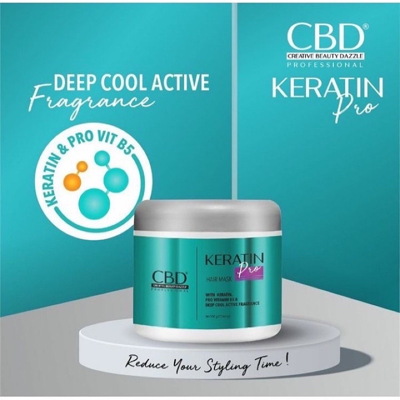 CBD KERATIN Pro HAIR MASK /Masker Rambut Keratin 500gr [Original]