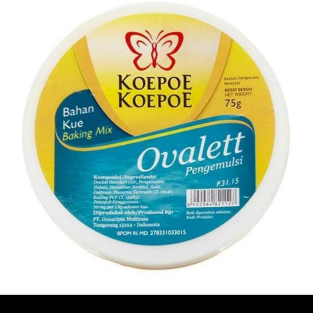 

KOEPOE KOEPOE Ovalet Pengemulsi Kue 75gr