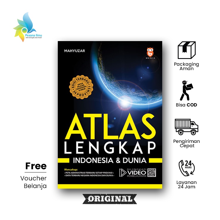 Jual Buku ATLAS LENGKAP INDONESIA & DUNIA - Mahyuzar | Shopee Indonesia