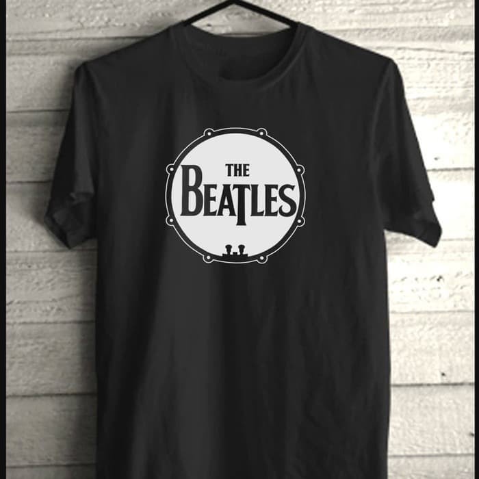 KAOS BAJU PRIA WANITA PREMIUM THE BEATLES DRUM / COMBED 30S / DISTRO / COD