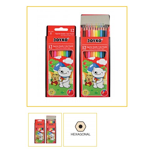 

Pensil 12 Warna Joyko Ukuran Panjang