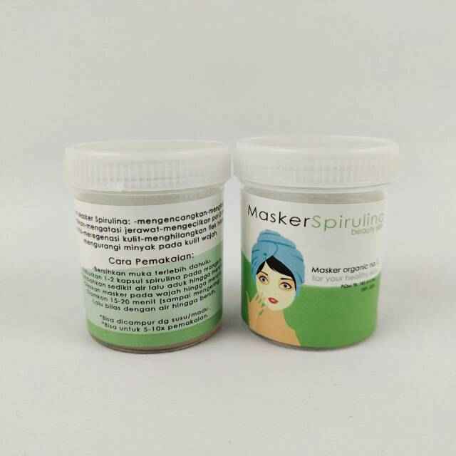 Masker Spirulina Pot || BPOM ORIGINAL