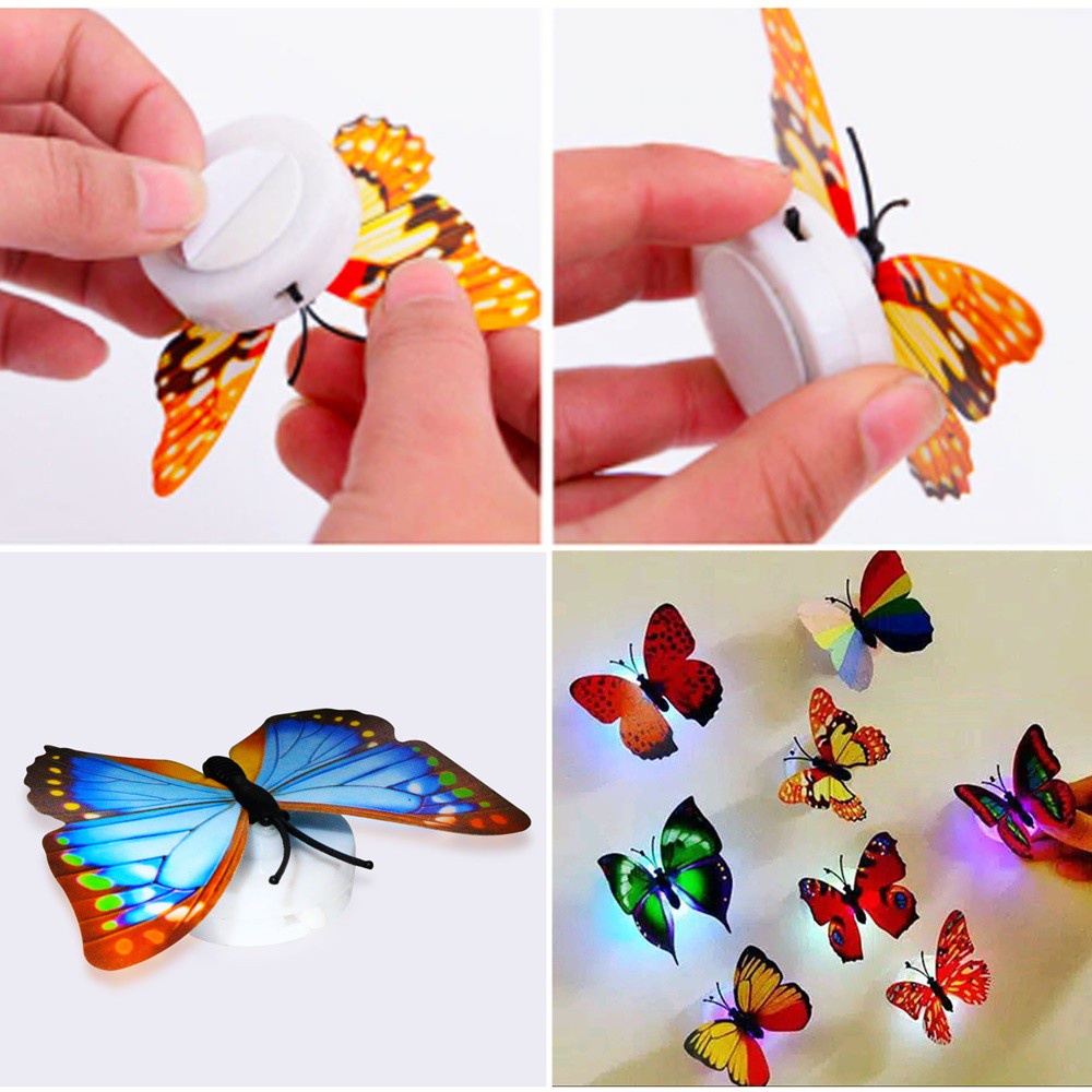 Lampu Hias Kupu Kupu LED - Lampu Dekorasi Kupu Kupu - Lampu Kamar Hias