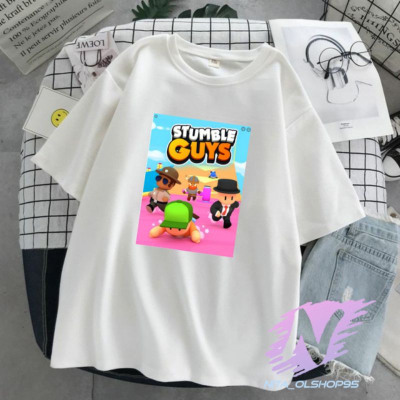 kaos anak stumble guys