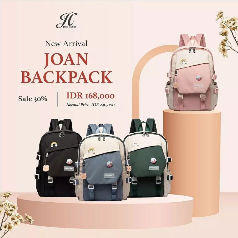 JOAN BAG JIMS HONEY BACKPACK TAS RANSEL WANITA