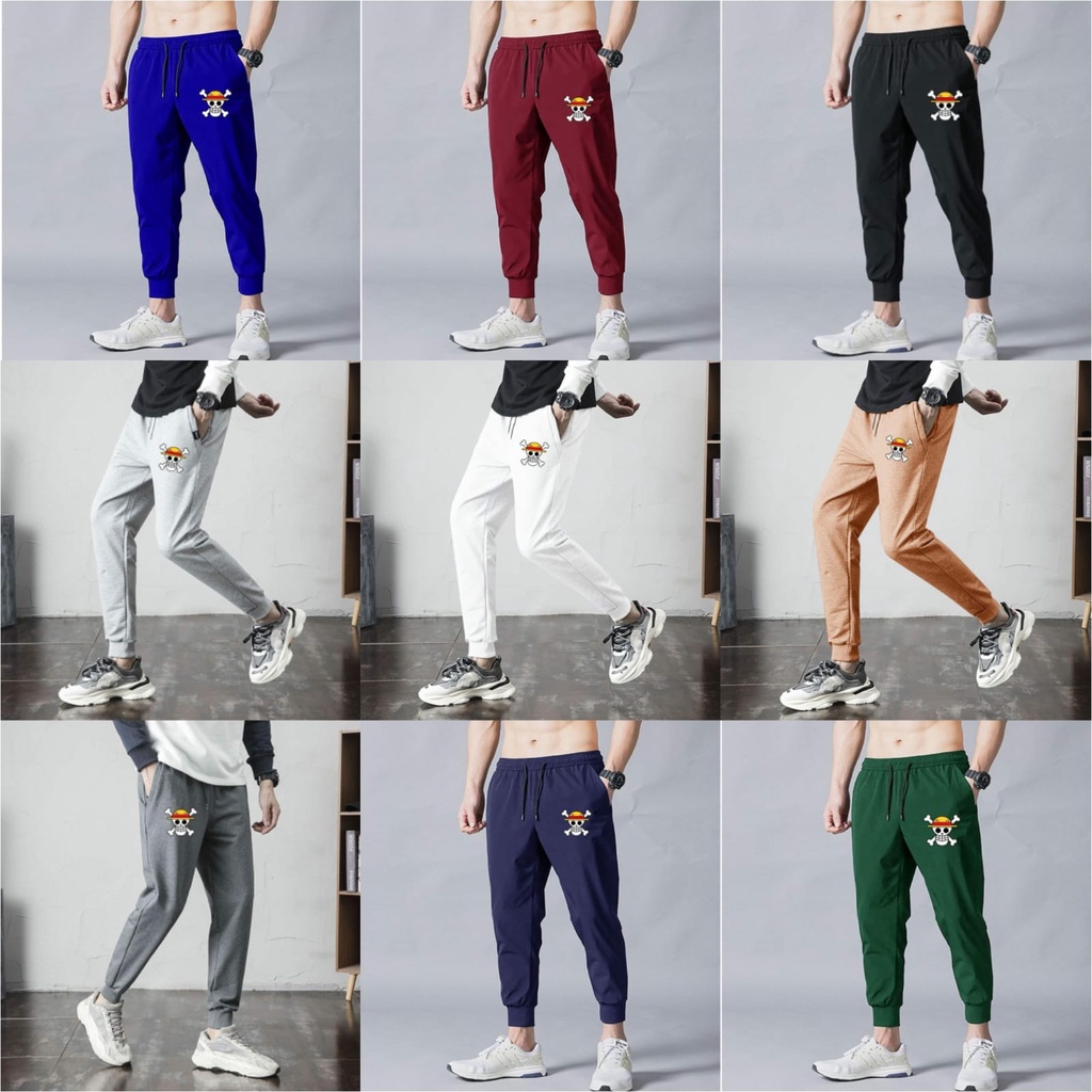 CELANA PRIA DISTRO CASUAL TRENDY CELANA JOGGER LUFFY SS