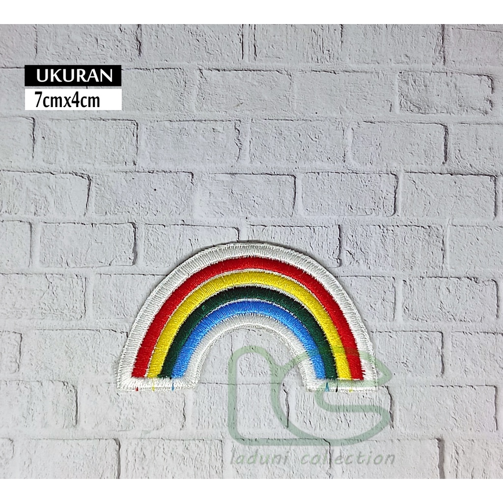 Patch bordir RAINBOW / Patch bordir PELANGI