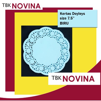 [100 PCS ] Kertas Doyleys/ Doilies/ Doily 7.5&quot; (WARNA) - Alas Toples Kue / Kertas Renda