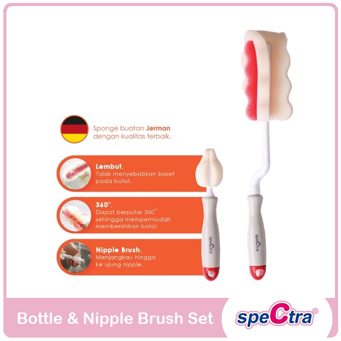 Spectra Bottle &amp; Nipple Brush Set