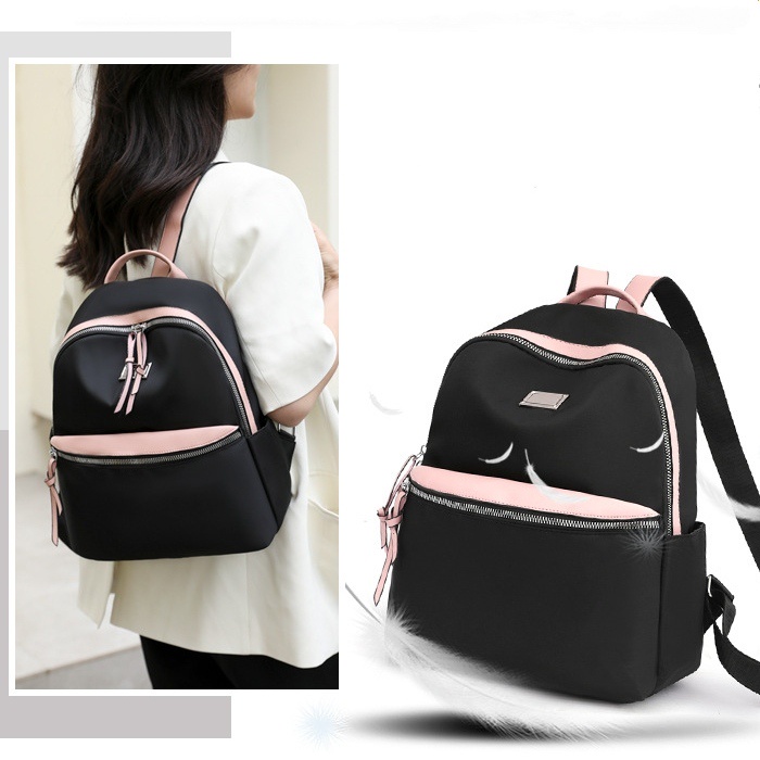 TAS RANSEL WANITA IMPORT BACKPACK ANTI AIR HITAM SAMERNA TA637B5 GENDONG PUNGGUNG SEKOLAH KULIAH KERJA FASHION KOREA REMAJA KEKINIAN BRANDED BATAM PREMIUM