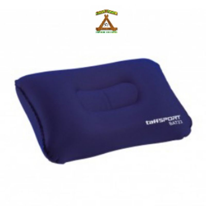 Bantal Angin Tiup Portable Bahan Pvc Lapis Suede