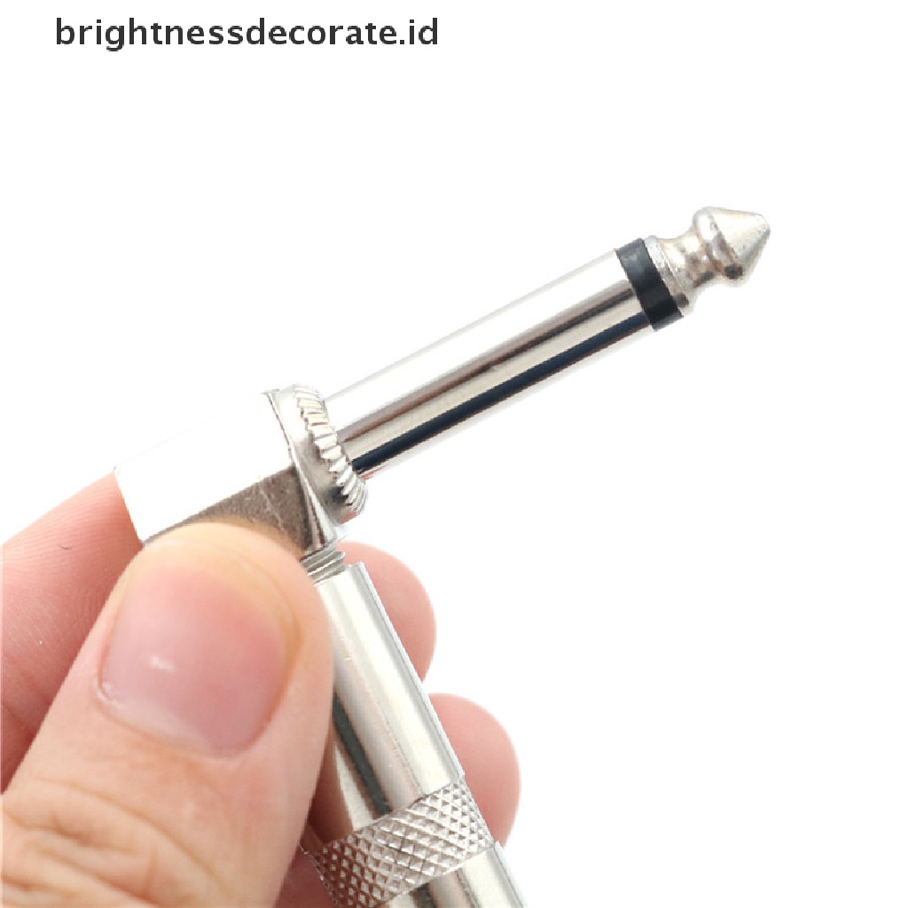 [birth] 4x 90 Degree Right Angle 6.35mm 1/4&quot; Male Mono Phone Welded Jack Plug 0 0 0 0 0 [ID]