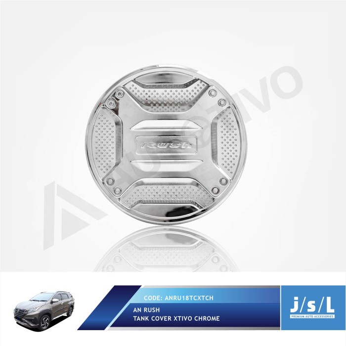 Tutup Bensin All New Rush 2018 Tank Cover Xtivo Chrome